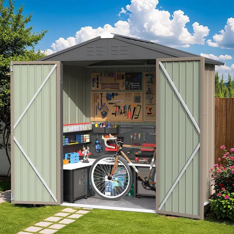 Greesum 6×4FT Outdoor Storage Shed